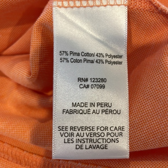 Travis Mathew’s Men S/S Shirt Orange Large - Picture 6 of 8